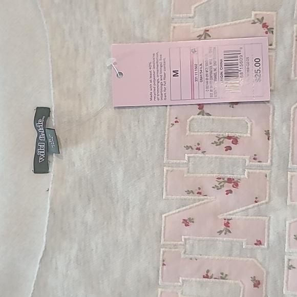 Wild Fable SUNDAY FUNDAY Off The Shoulder Sweatshirt Size Medium - Picture 3 of 4